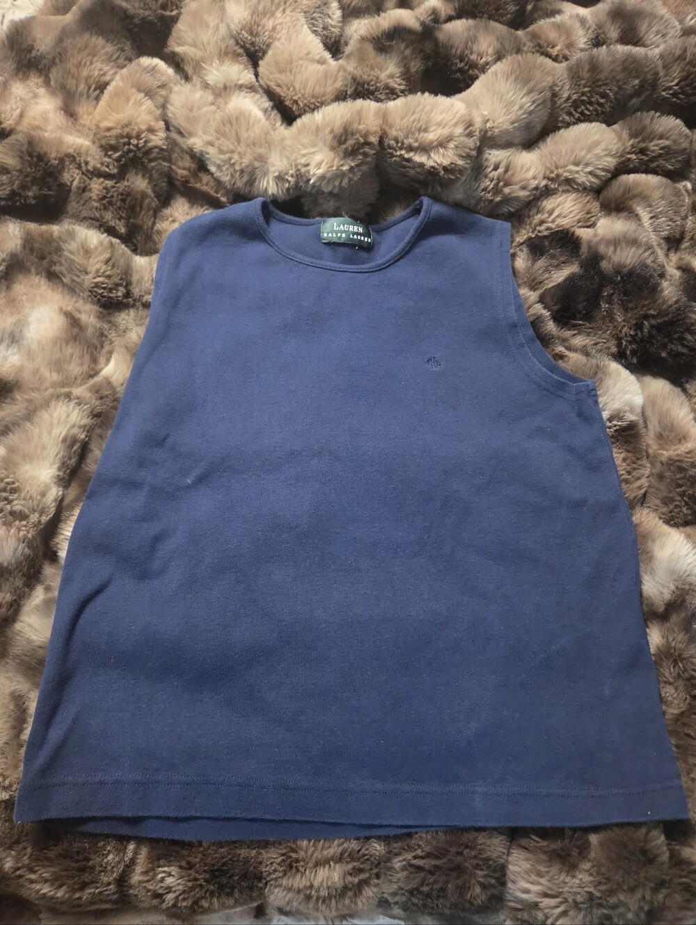 Lauren Ralph Lauren Navy Crewneck Men's Sweater Shell